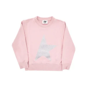 Online Glittered star crewneck sweatshirt Kids Clothing