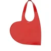 Fashion Glossy leather mini Heart tote bag Shoulder Bags