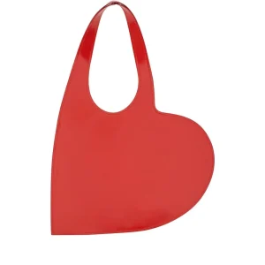 Fashion Glossy leather mini Heart tote bag Shoulder Bags