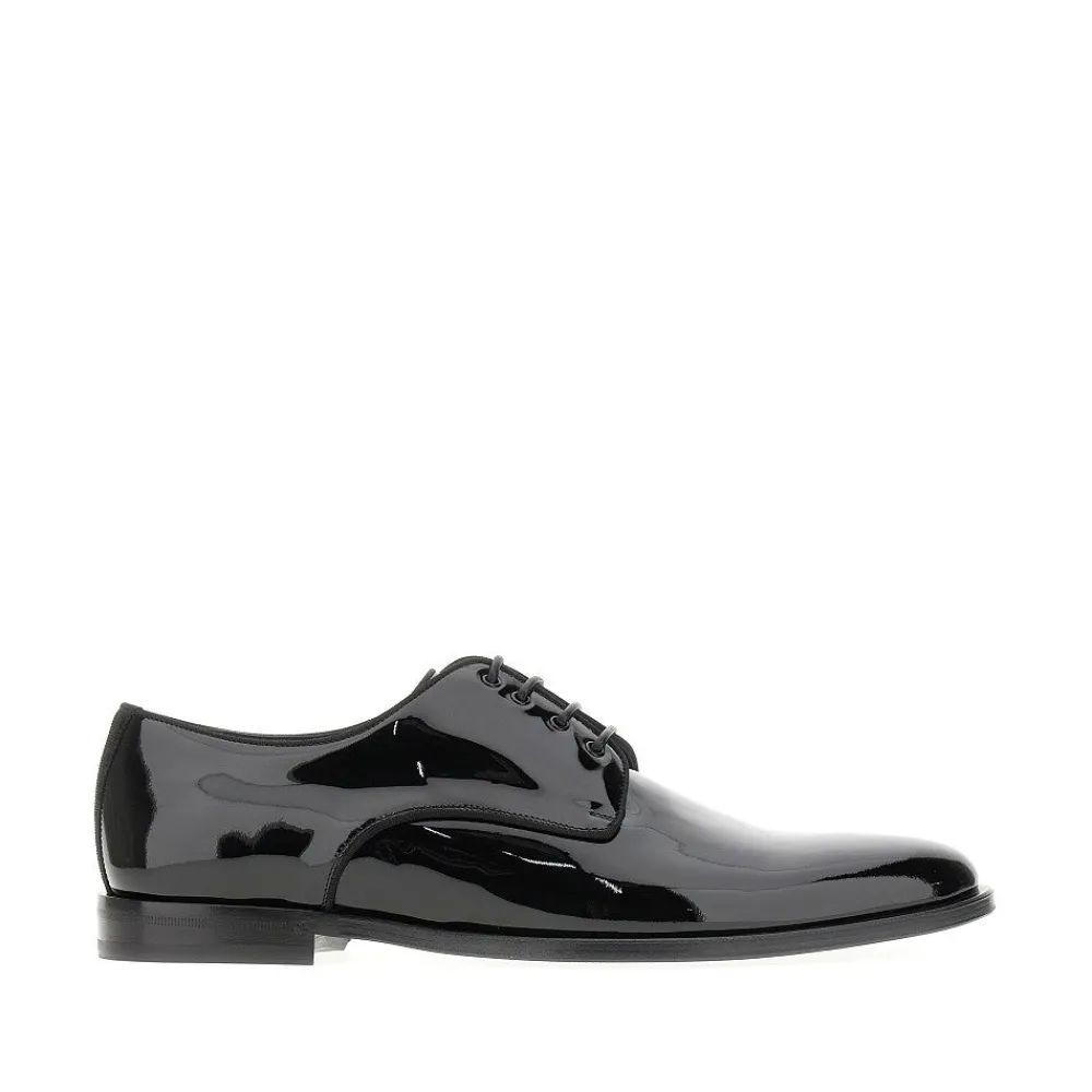 glossy_patent_leather_raf_0.webp Online Glossy patent leather 'Raffaello' derby shoes Lace-Up Shoes