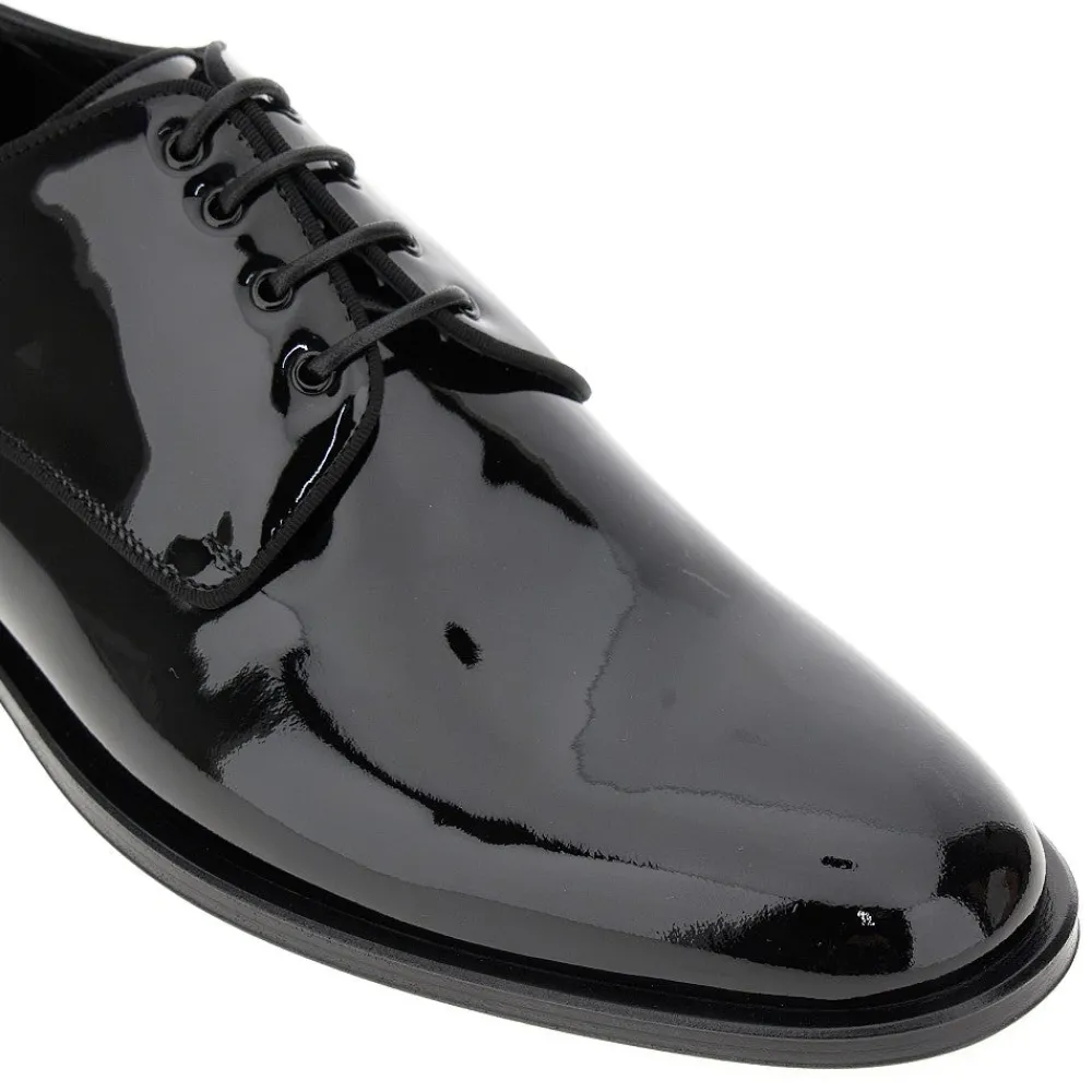 glossy_patent_leather_raf_1.webp Online Glossy patent leather 'Raffaello' derby shoes Lace-Up Shoes