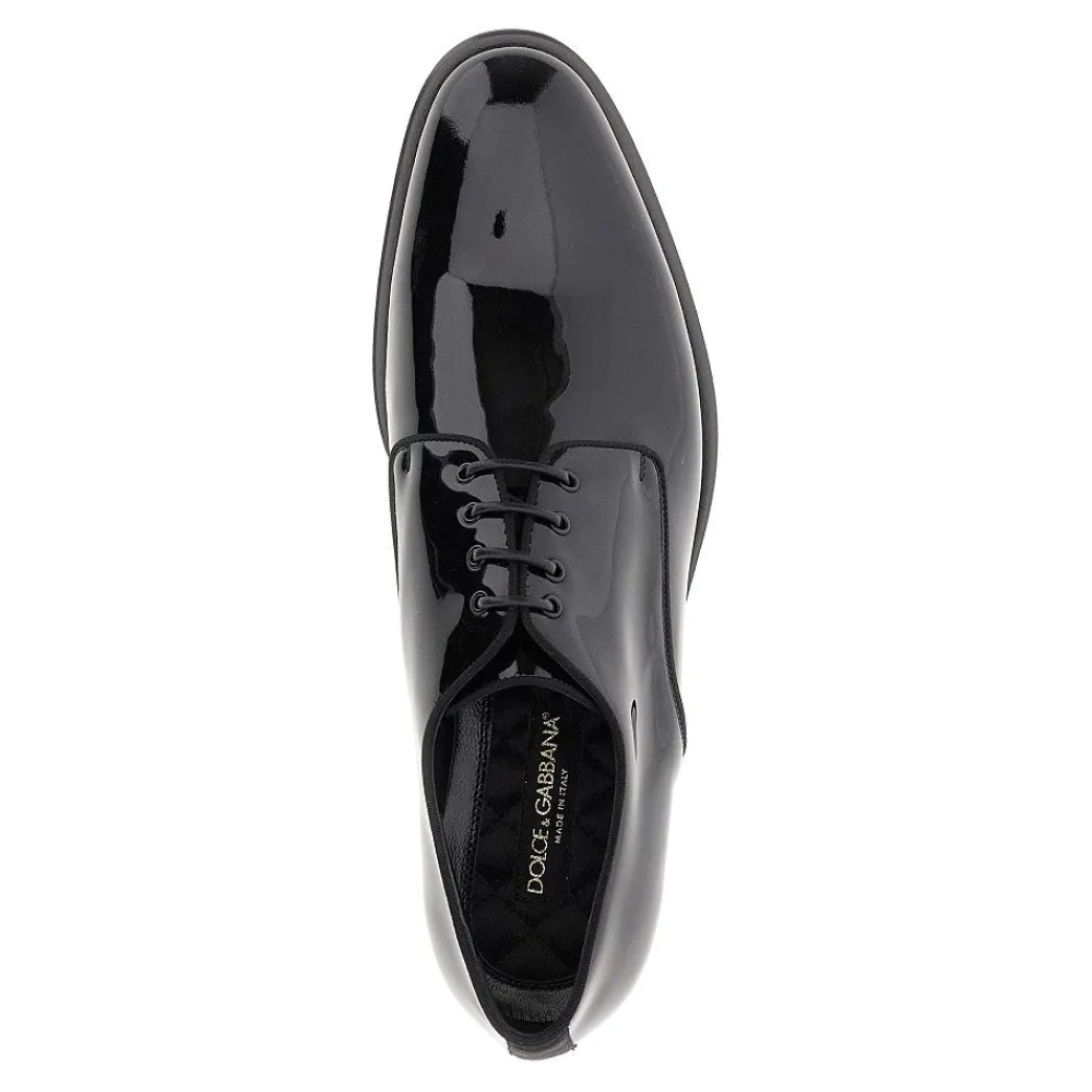 glossy_patent_leather_raf_3.webp Online Glossy patent leather 'Raffaello' derby shoes Lace-Up Shoes