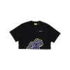 Online Graffiti logo print cropped T-shirt Kids Clothing
