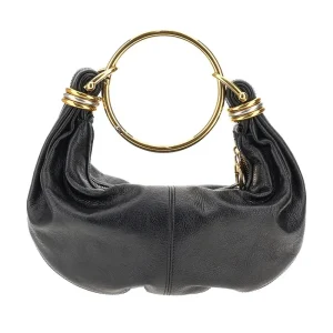 New Grain leather small 'Bracelet Hobo' bag Top-Handle Bags | Crossbody Bags