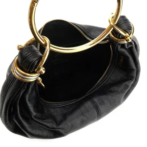 New Grain leather small 'Bracelet Hobo' bag Top-Handle Bags | Crossbody Bags