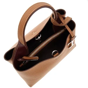 Discount Grained leather micro shopping bag Top-Handle Bags | Crossbody Bags