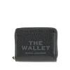 Online Grained leather mini compact wallet Wallets And Small Leather Goods