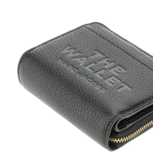 Online Grained leather mini compact wallet Wallets And Small Leather Goods