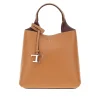 Outlet Grained leather mini shopping bag Top-Handle Bags | Crossbody Bags