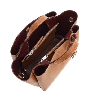 Fashion Grained leather mini shopping bag Top-Handle Bags | Crossbody Bags