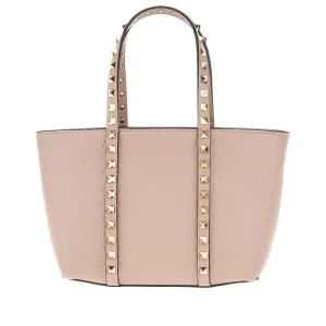 Clearance Grained leather 'Rockstud' mini tote bag Top-Handle Bags | Crossbody Bags