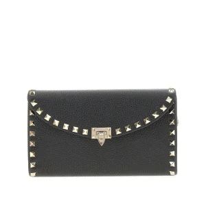 Best Grained leather 'Rockstud' clutch with chain Shoulder Bags
