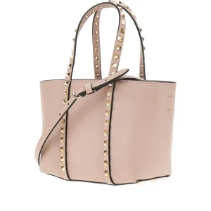 Clearance Grained leather 'Rockstud' mini tote bag Top-Handle Bags | Crossbody Bags