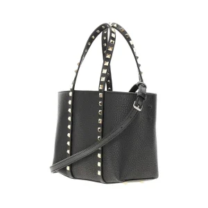 Online Grained leather 'Rockstud' mini tote bag Top-Handle Bags | Crossbody Bags