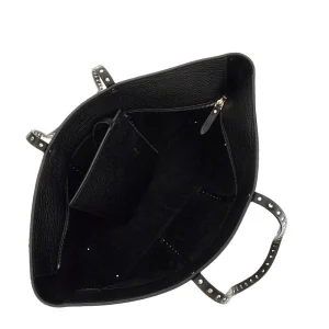 Fashion Grained leather 'Rockstud' shopping bag Shoulder Bags | Shopping Bags