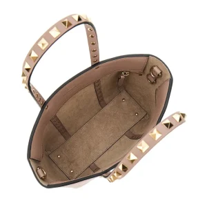 Clearance Grained leather 'Rockstud' mini tote bag Top-Handle Bags | Crossbody Bags
