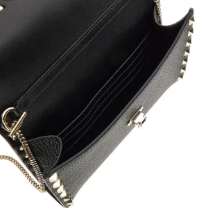 Best Grained leather 'Rockstud' clutch with chain Shoulder Bags