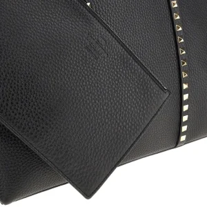 Fashion Grained leather 'Rockstud' shopping bag Shoulder Bags | Shopping Bags