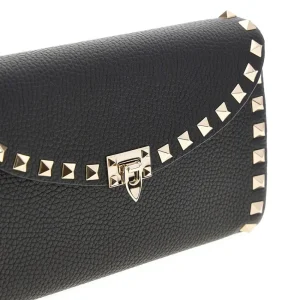 Best Grained leather 'Rockstud' clutch with chain Shoulder Bags