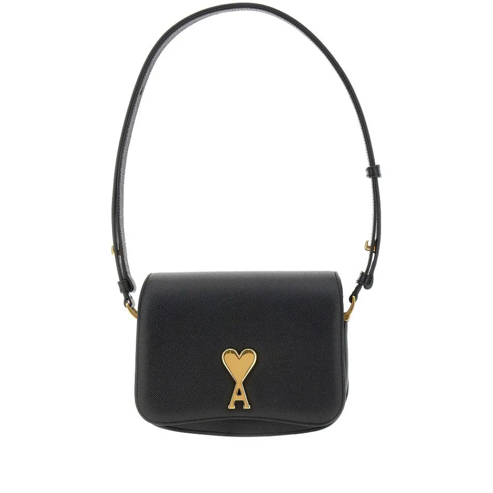 grained_leather_small_par_0.webp Sale Grained leather small 'Paris Paris' bag Shoulder Bags