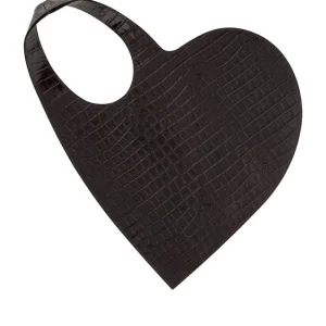 Best Heart' croco-embossed leather tote bag Shoulder Bags