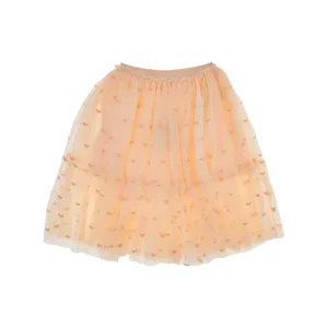 New Hearts embroidery tulle skirt Kids Clothing