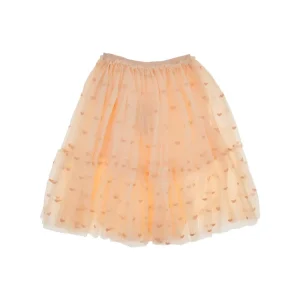 New Hearts embroidery tulle skirt Kids Clothing