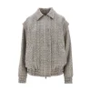 Discount Herringbone wool-blend bomber jacket Jackets