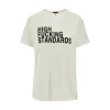Fashion High Fucking Standards' print T-shirt Tops