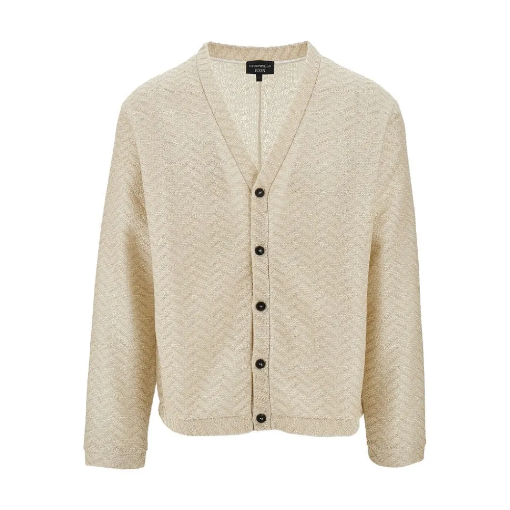 icon_chevron_knit_cardiga_0.webp Hot ICON chevron knit cardigan Knitwear