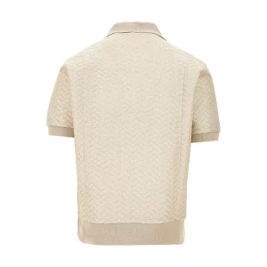 Clearance ICON chevron knitted polo shirt Knitwear