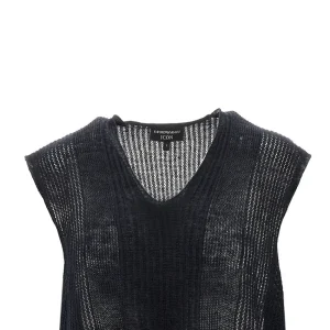 Fashion ICON linen and cotton top Knitwear