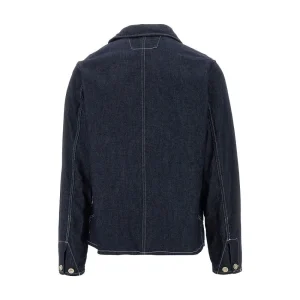 Outlet Indigo Blue denim overshirt Shirts