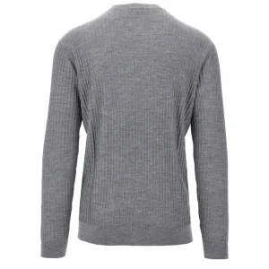 Online Inside-out ribbed wool sweater Knitwear