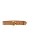 Best Interlocking GG buckle leather belt Belts