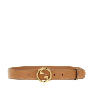 Best Interlocking GG buckle leather belt Belts