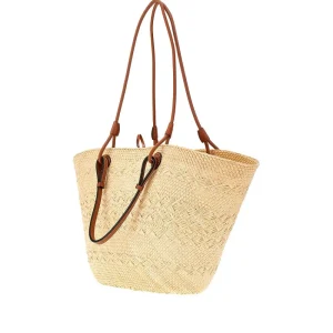 Discount Iraca palm medium basket bag Shoulder Bags