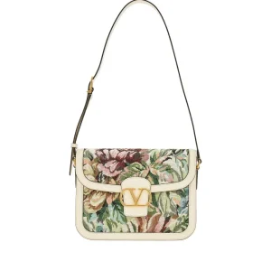 Outlet Jacquard fabric '9TO5' shoulder bag Shoulder Bags | Crossbody Bags