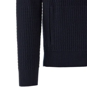 Fashion Jacquard knitted full-zip cardigan Knitwear