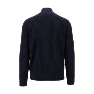 Fashion Jacquard knitted full-zip cardigan Knitwear
