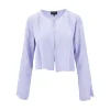 Clearance Jacquard sustainable viscose bolero jacket Shirts
