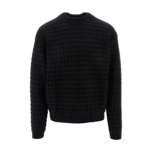 Outlet Jacquard virgin wool sweater Knitwear