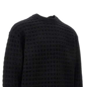 Outlet Jacquard virgin wool sweater Knitwear