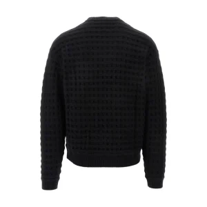 Outlet Jacquard virgin wool sweater Knitwear