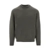 Online Jacquard wool crewneck sweater Knitwear