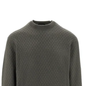 Online Jacquard wool crewneck sweater Knitwear