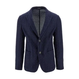 Discount Jacquard wool single-breasted jacket Jackets