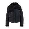 Online Jacquard wool-blend jacket with Teddy collar Jackets