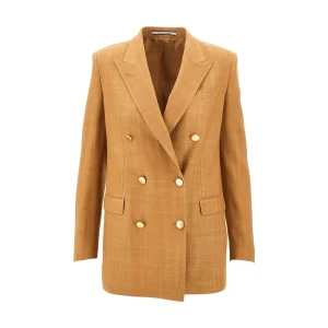 Fashion Jasmine double-breasted viscose-blend jacket Jackets