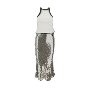 Outlet Jersey and sequins midi dress Dresses